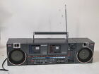 Qt-90 Sharp Vtg Boombox Ghettoblaster Cassette Tape Player Am Fm Shortwave