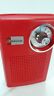 R-1200 Electro Brand Rare Red Vtg Electra Am Portable Transistor Radio