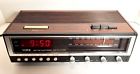 R5142 Yorx Vtg Digital Alarm Clock Radio Woodgrain Tested Working