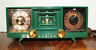 R519f Zenith Beautiful Green Clock Radio Mid All Industrial Turbine Look