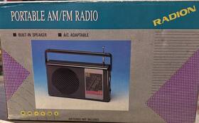 Rr-101 Radion Radio Portable Am/fm Vintage 1980s New In Box