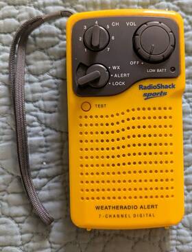 Radioshack 040293150723 Sports 7-channel Digital Pocket Weather Radio Alert Outdoor Vintage