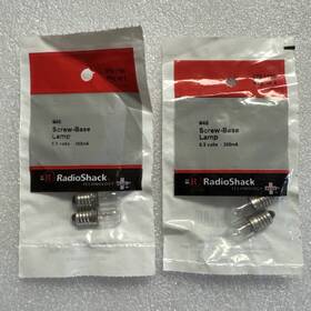272-1130 Radioshack Lot Of 2 Packs Radio Shack #46 Screw-base Lamp T-3 6.3v 272-1130. New