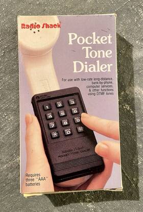 43-139 Radioshack Vintage Radio Shack Pocket Tone Dialer Complete With Box And Paperwork Untested