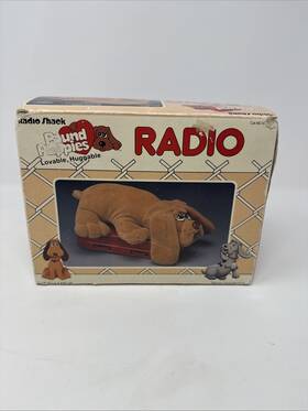 No.12-906 Radioshack 1986 Vintage Pound Puppies Am Radio From Shack In Box