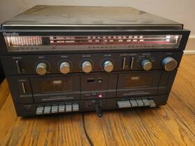 Acr-216 Randix Acr216 Music Center Record Player Am/fm Radio Stereo Twin Cassette