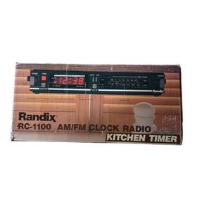 Rc-1100 Randix Vintage Am/fm Digital Clock Radio With Kitchen Timer