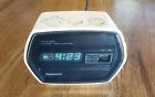 Rc-55 Panasonic Vintage Radio With Alarm Clock Tested White Ivory