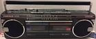 Rc-w40j Jvc Vintage Boombox Radio Dual Cassette Tested