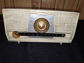 1-x-5e Rca Vintage Victor Filteramic Tube Radio Model Ivory Working 1950s Mcm