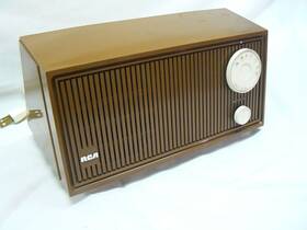201t Rca Vintage Am Table Radio 1960s Japan Rza Clove Brown See Video Clean