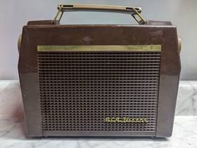 3-bx-51 Rca Vintage Brown Victor Superheterodyne Portable Tube Radio Working