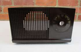 Rca 3x521 Vintage Victor Am Tube Radio Bakelite Cabinet Model Good Condition