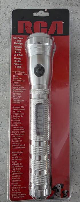 Rca 645341430224 Flashlight 9 Inch Mag Light In Original Packaging Sealed