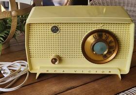 8-x-6m Rca Vintage Victor Table Top Am Tube Radio Model