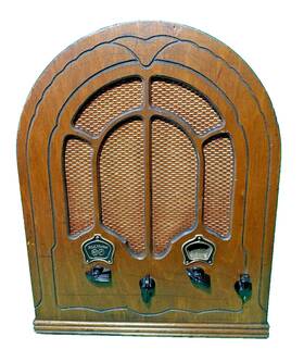 R-28-p Rca Vintage Victor Cathedral Model 110 Am/police Band Radio -parts/repair