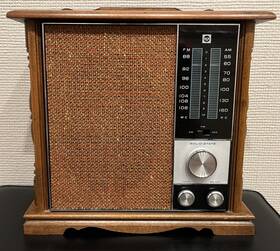 Rcl47l Rca Vintage Am/fm Solid State Radio - Wooden Case Working V. Nice