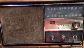 Rhc37l Rca Rgc37l I Vintage Antique Victor Maple Am/fm Solid State Radio Works