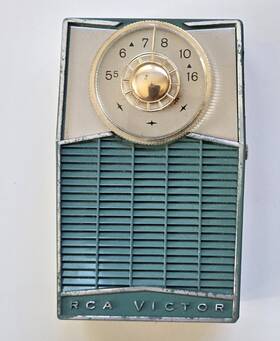 Rh22g Rca Vintage Victor Impac Model 3 Transistor Radio Handheld Superheterodyne