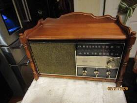 Rhc48l Rca Rjc48l Vintage Victor Maple Wood Am/fm Tabletop Radio Early American Lighted
