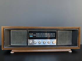 Rlc75w Rca Solid State Am Fm Stereo Radio Walnut Cabinet