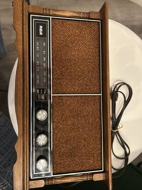 Rvc745d Rca Radio Rvc 745d Wooden Century Oak Finish Am Fm Player Works Nice