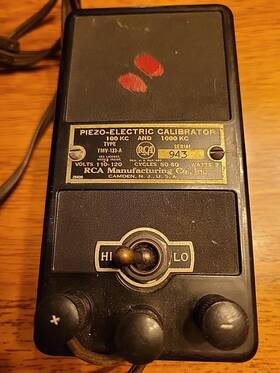 Tmv-133-a Rca 1936 Crystal Piezo-electric Calibrator 100 Kc. And 1000