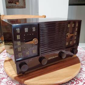 Rca Victor 2-xf-91 Unusual Vintage 1953 Mid Century Am/fm Radio Nice / Working