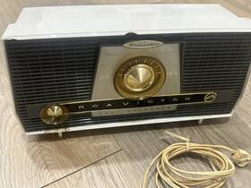 X-4je Rca Victor X-4ve Vtg Futuramic Model Dual Speakers Tube Am Radio