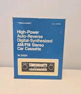 12-1921a Realistic Rare Vintage Auto Reverse Digital Synthesized Am/fm Stereo Car Casset