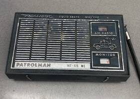 12-627 Realistic Vintage Patrolman Solid State Vhf Portable Am Transistor Radio