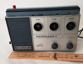 Patrolman-3 Realistic 12-770 Battery Vintage Radio Works With Cord Untested Batts