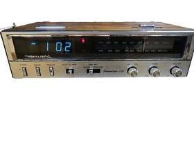 22-2533 Realistic Clock Radio Alarm Chronodite 226 Mdl #22-2533 Vintage Wood Grain 80s