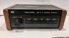 31-4001 Realistic Sq-ii 4 Channel Adapter Real Wood 120v 60hz 5w Radioshack Work