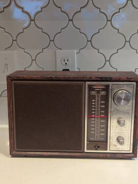 Mta-12-690 Realistic Mta-11 Model 12-690 Vintage Am/fm Radio Wood Grain Retro Tandy