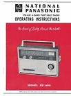 Rf-1400 Panasonic National Portable Radio Operating Instructions