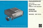 Rf-7270 Panasonic Solid State Portable Radio Cassette Tape Recorder Manual