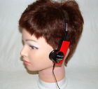 Rf-h2 Panasonic Vintage Red Portable Headset Fm Stereo Radio Headphones Taiwan