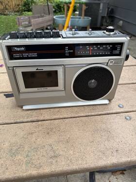 Ry-1229 Rhapsody Vintage Am/fm/tv/wb Radio Cassette Recorder - Works