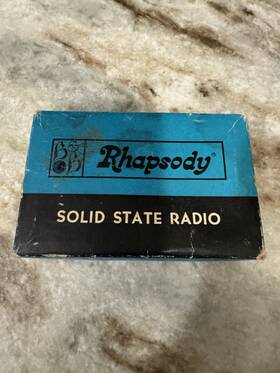 Ry650 Rhapsody Vintage Solid State Radio Model Ry650 Rhapsody Vintage Solid State Radio Model