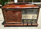 Rjc49f Fruitwood Rca Victor Antique Solid State Radio Case Usa Art