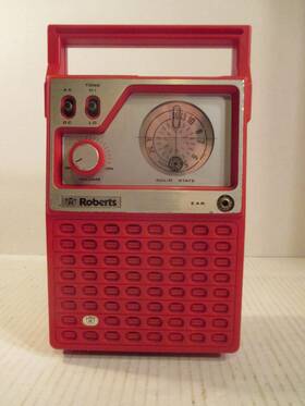R-11b Roberts Vintage Solid State Am Model Tested See Video Red