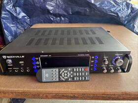 Rpa60bt Rockville V2 Fm Digital Tuner Professional Hybrid Amplifier Untested