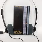 Rp-20 Toshiba Vintage Portable Am Fm Stereo Receiver Original Headphones