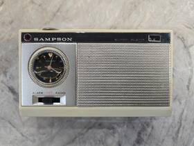 Sc4000 Sampson Vintage Transistor 6 Radio With Beaumont Clock Alarm Japan Untested