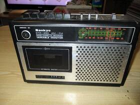 Str-250 Sankyo Am Fm Radio Cassette - Tested Non Working Works
