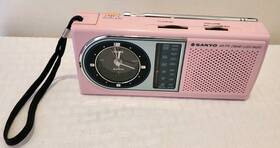 Rpm-c5 Sanyo Rmp-c5 Vintage Pink Am/fm Alarm Clock Radio