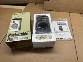 Rp5110ss Sanyo Vintage Rare New Am/fm Portable Radio Model Original Box