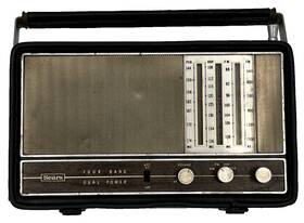 132.22740000 Sears Vintage Four Band Dual Power Transistor Portable Radio - Parts Only