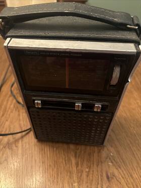 174.22460400 Sears Vintage Am Fm Air Police Weather Radio Model No. 174 Vg Fs